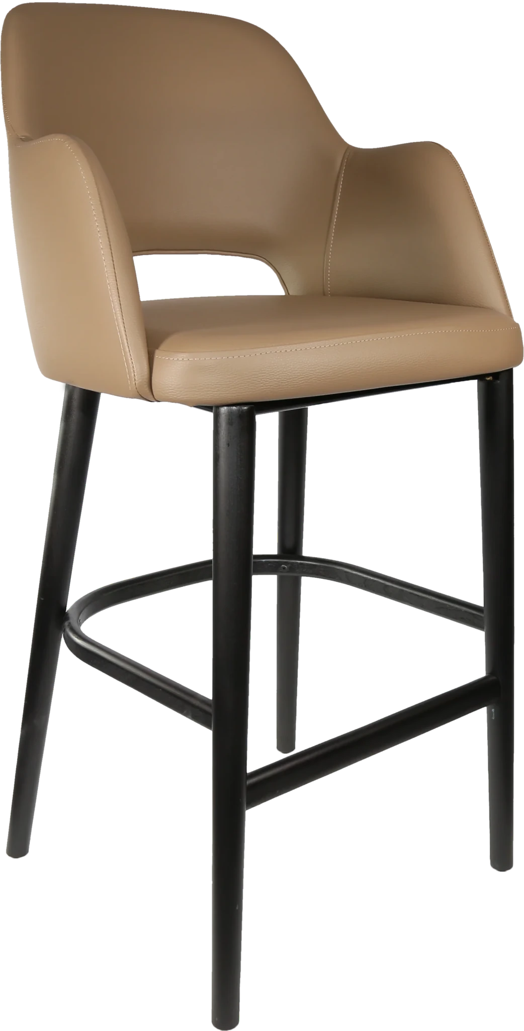 Durafurn Sorbet Stool Black Taupe Vinyl | Office Furniture Designs