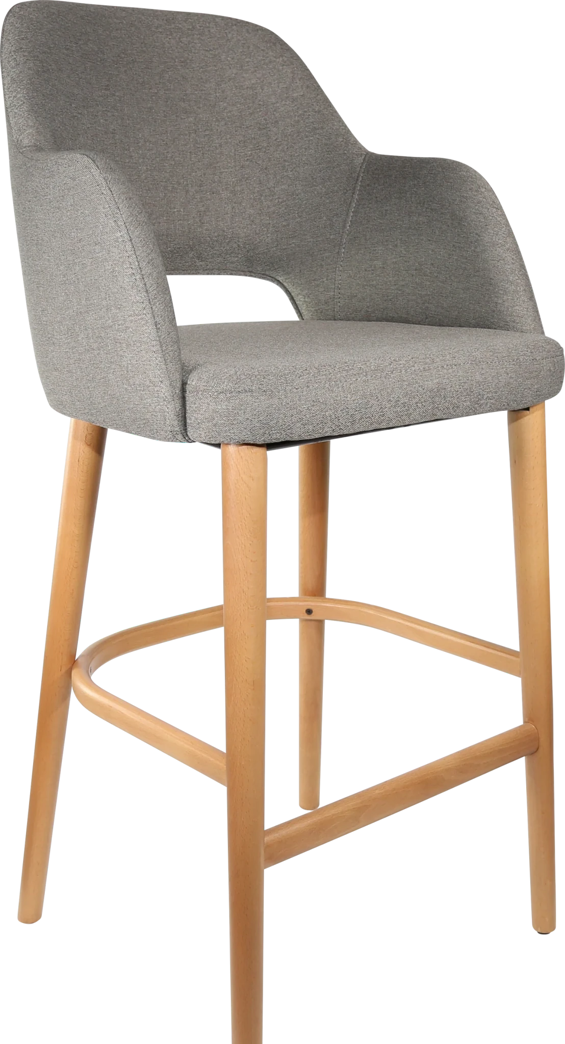 Durafurn Sorbet Stool Trojan Oak Taupe Fabric | Office Furniture Designs
