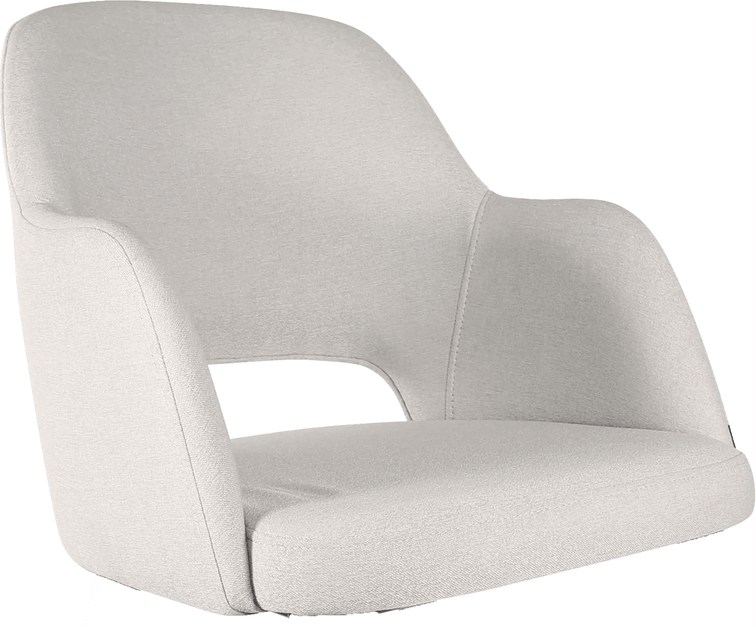 Durafurn Sorbet Upholstered Shell Light Grey Fabric | Office Furniture Designs