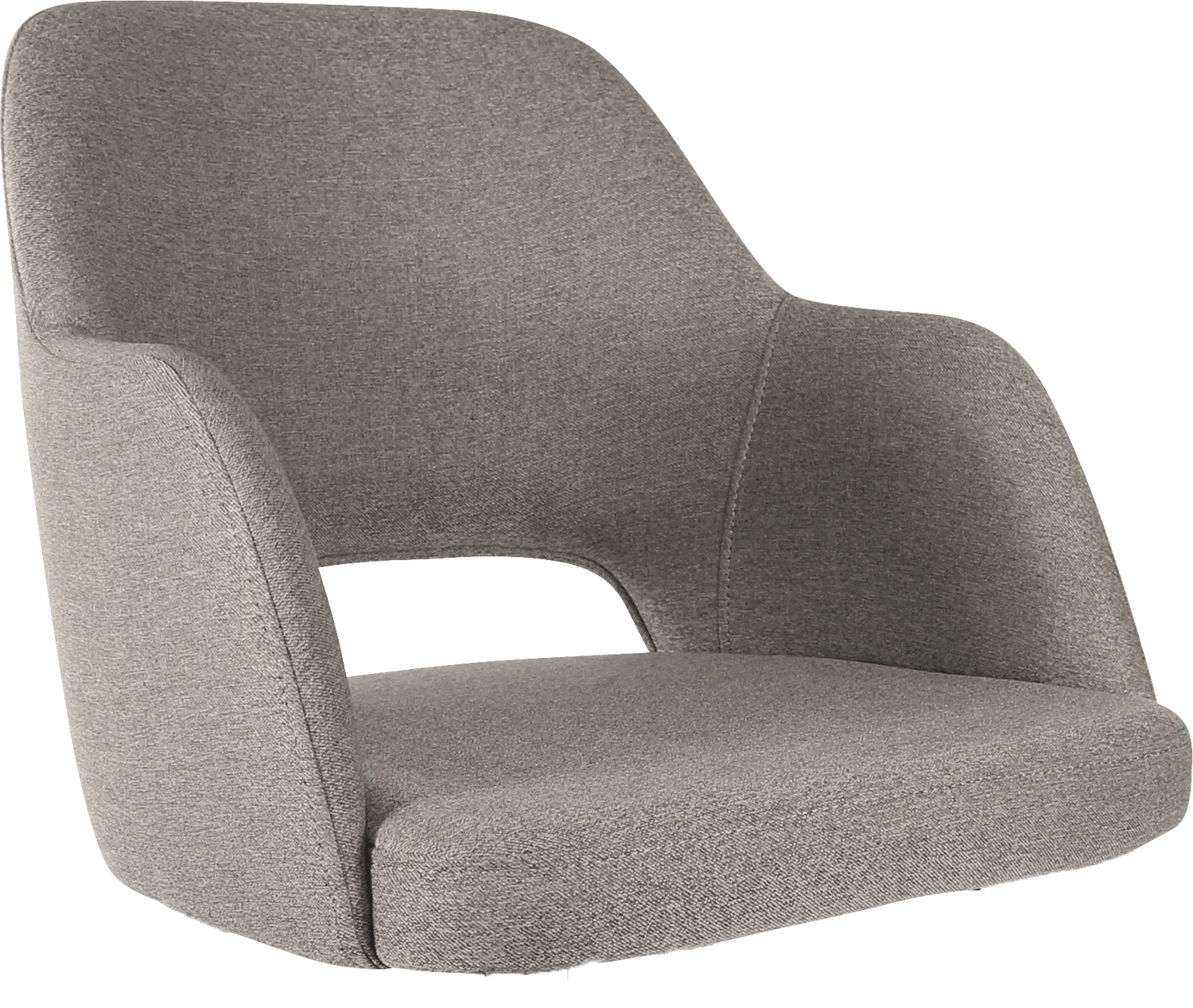 Durafurn Sorbet Upholstered Shell Taupe Fabric | Office Furniture Designs