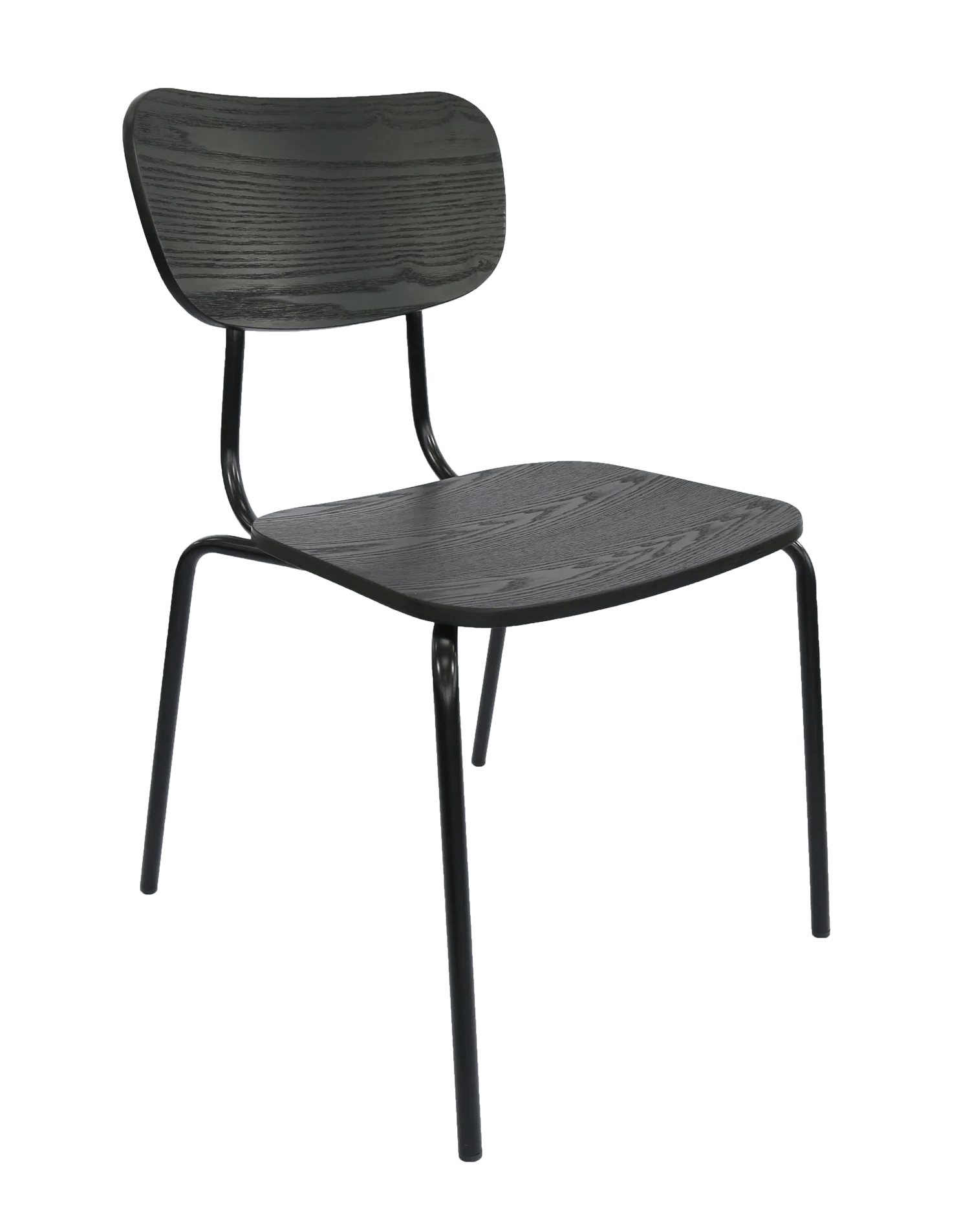 Durafurn Tiramisu Chair Black Frame Black Ply | Office Furniture Designs
