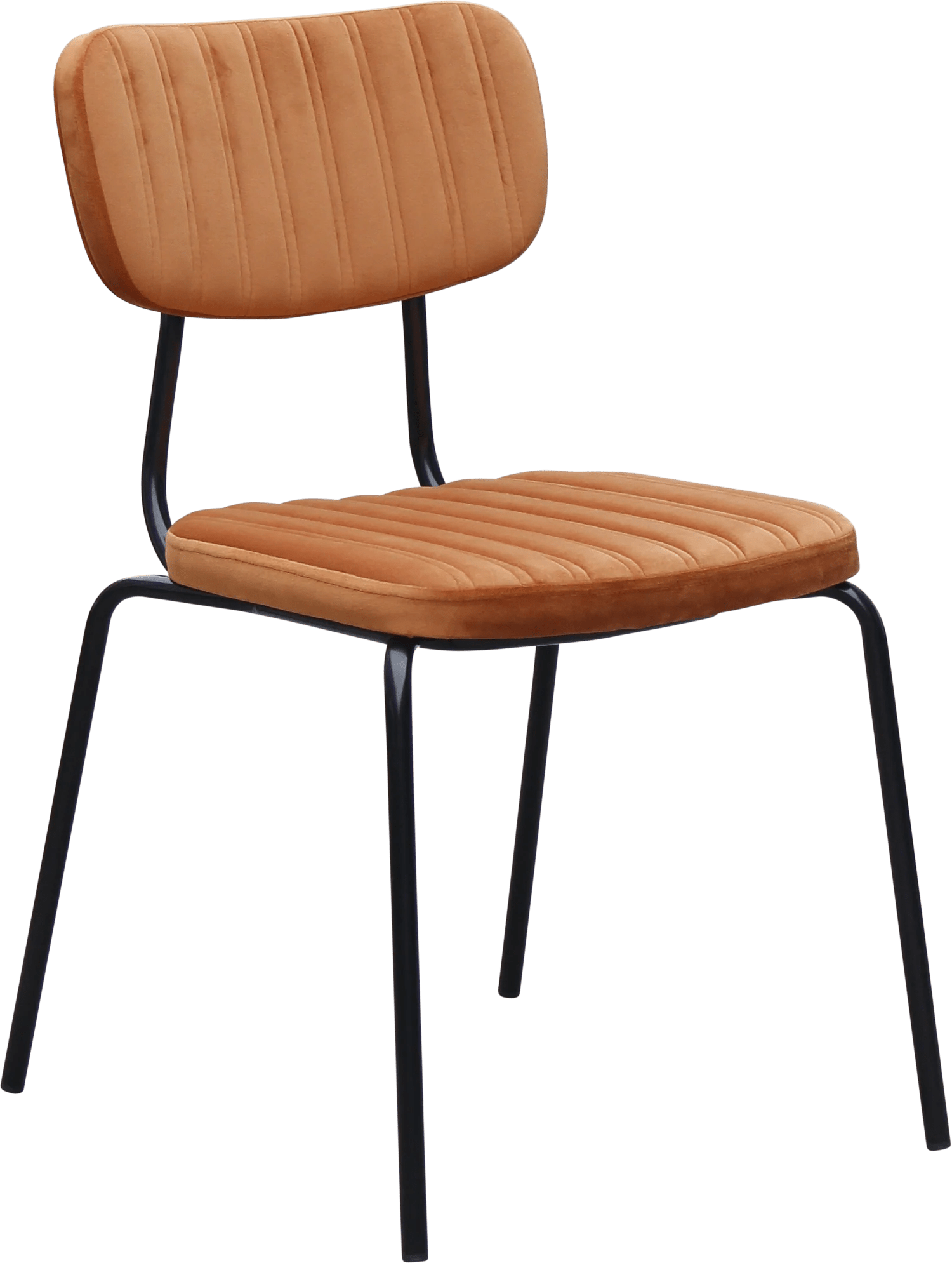 Durafurn Tiramisu Chair Black Frame Burnt Orange Velvet | Office Furniture Designs