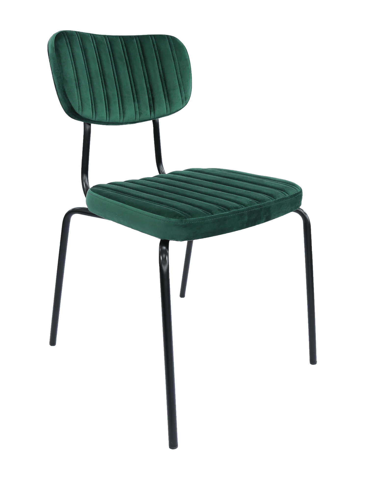 Durafurn Tiramisu Chair Black Frame Forest Green Velvet | Office Furniture Designs