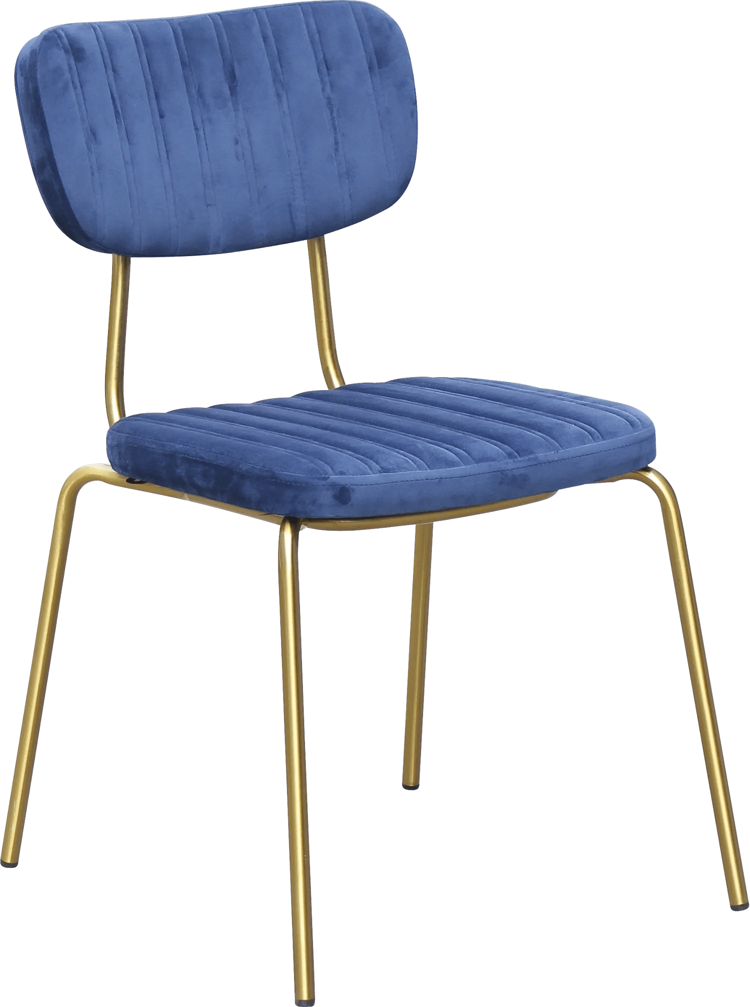 Durafurn Tiramisu Chair Brass Frame Denim Velvet | Office Furniture Designs