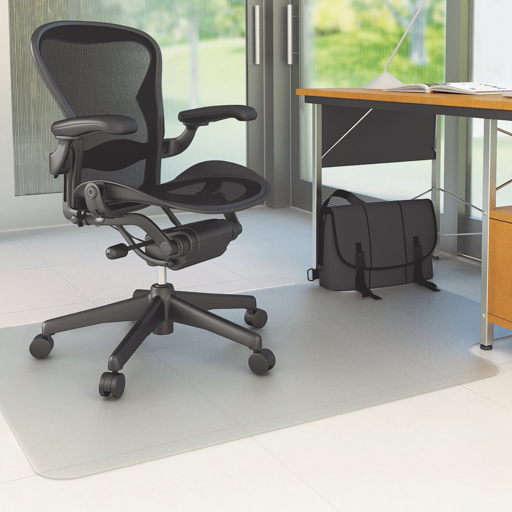 Economat PVC Chair Mat For Hard Floors Clear 91 x 121cm | Office Furniture Designs