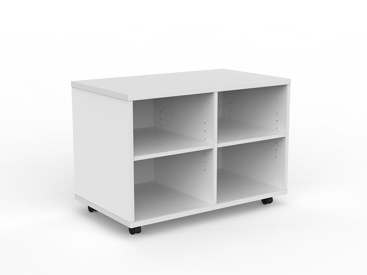 EkoSystem Mobile Bookcase Caddy Unit White | Office Furniture Designs