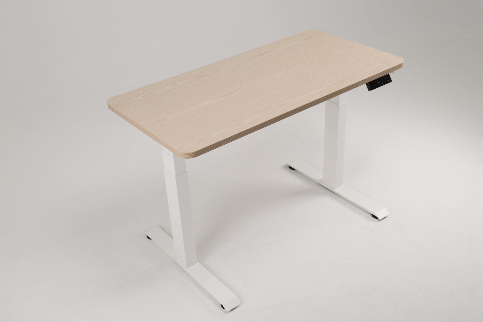 Electric Desk Frame with Twin Motors White White | Office Furniture Designs