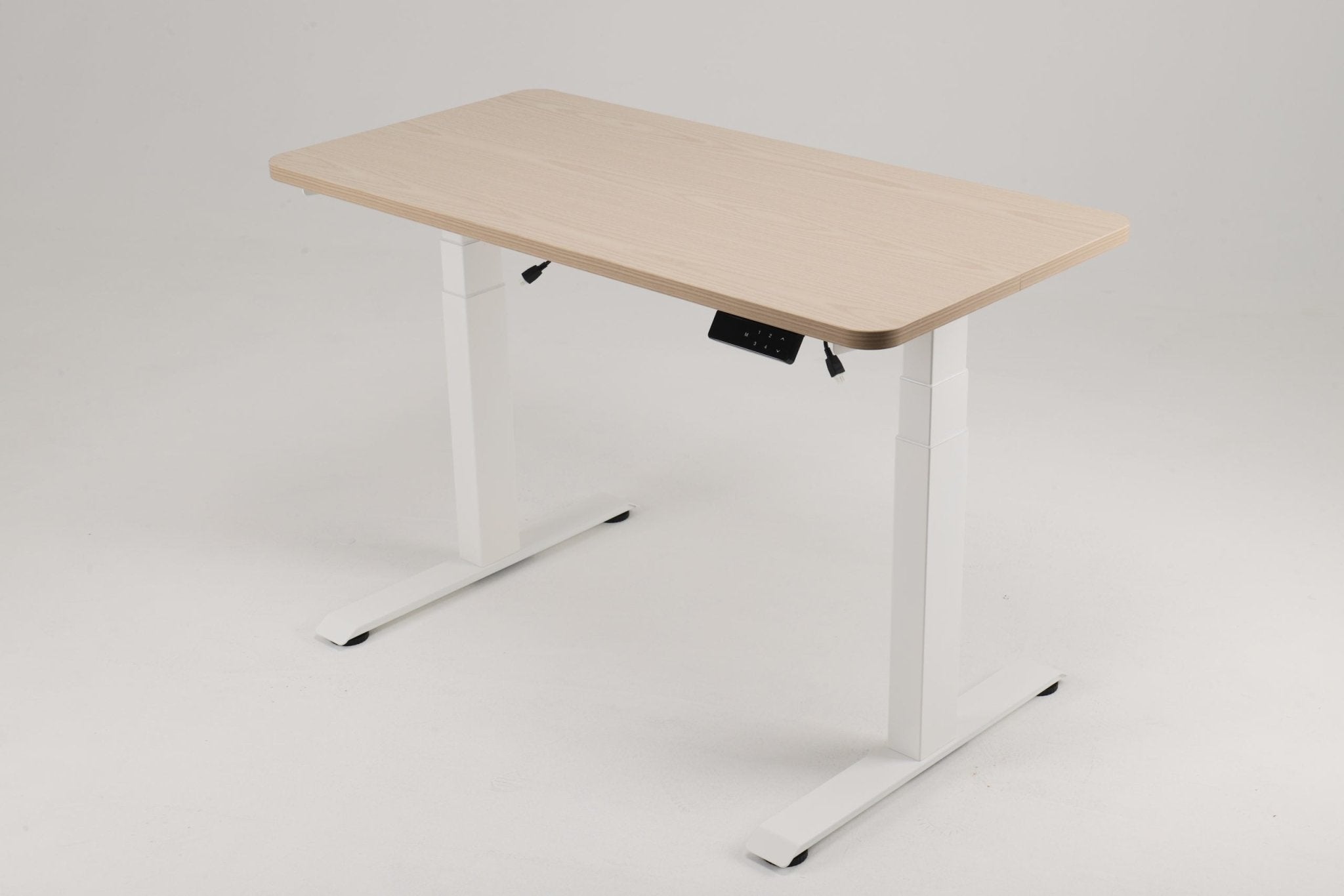 Electric Desk Frame with Twin Motors White White | Office Furniture Designs