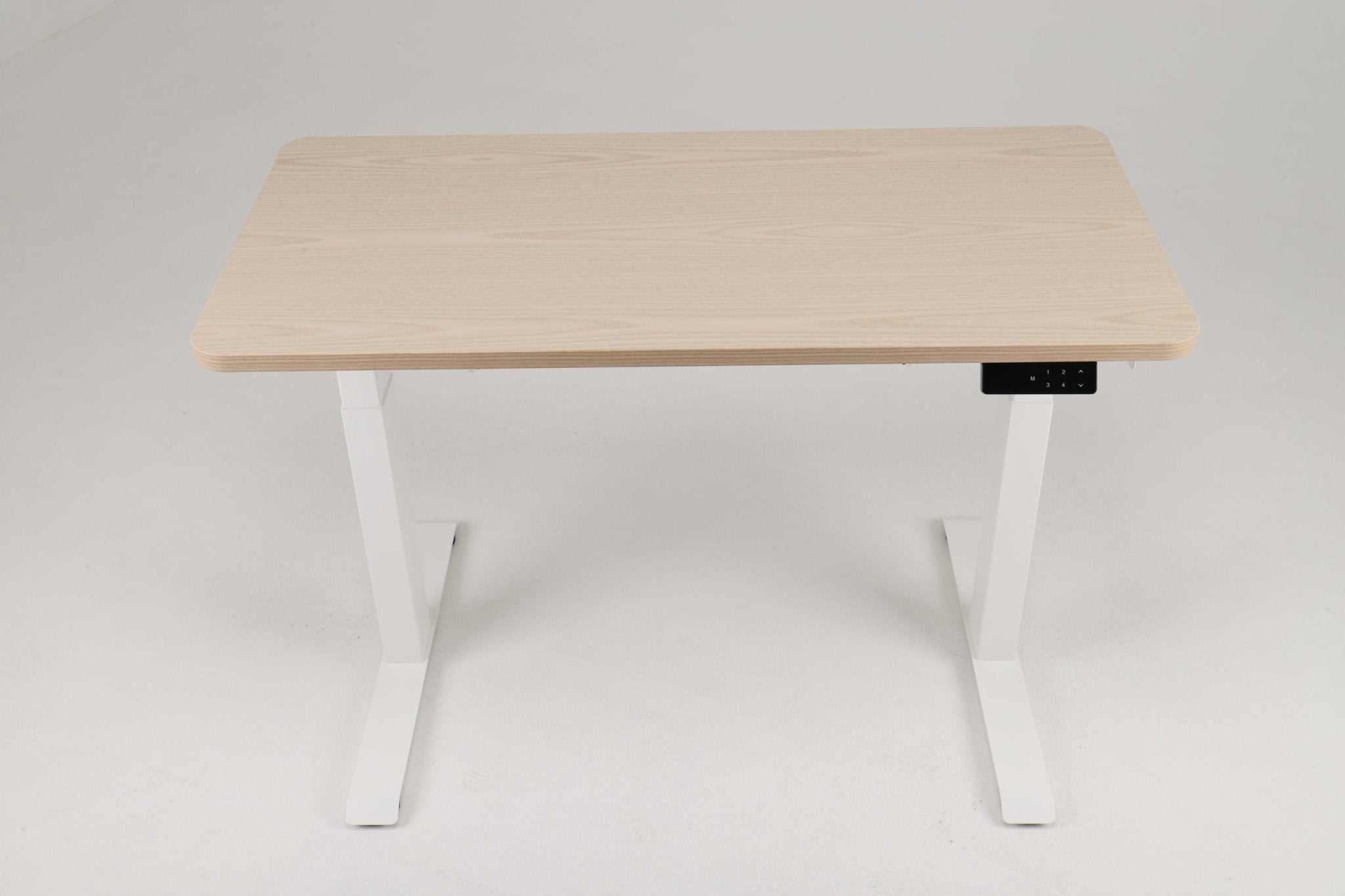 Electric Desk Frame with Twin Motors White White | Office Furniture Designs