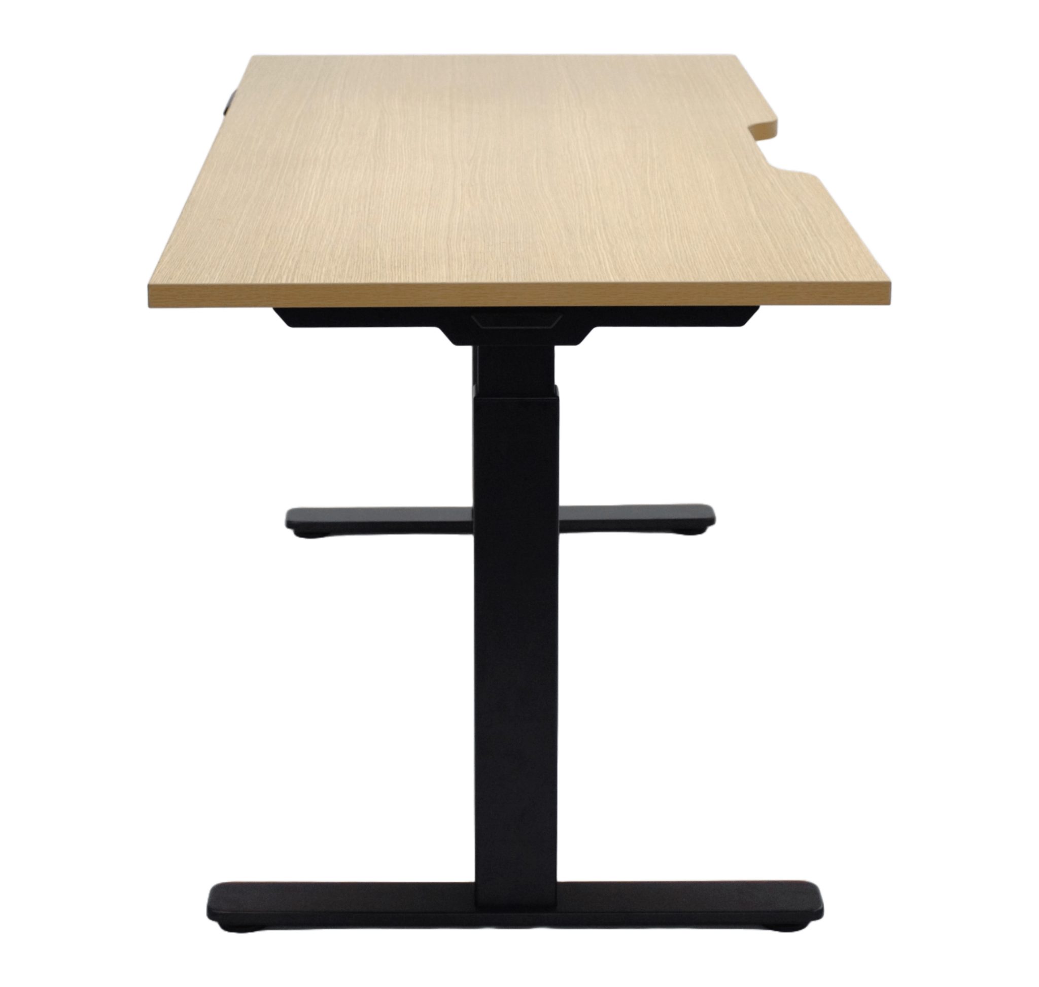 ELEV8 Electric Sit To Stand Desk 1500W × 760 - 1160H × 750D mm Beech Black | Office Furniture Designs