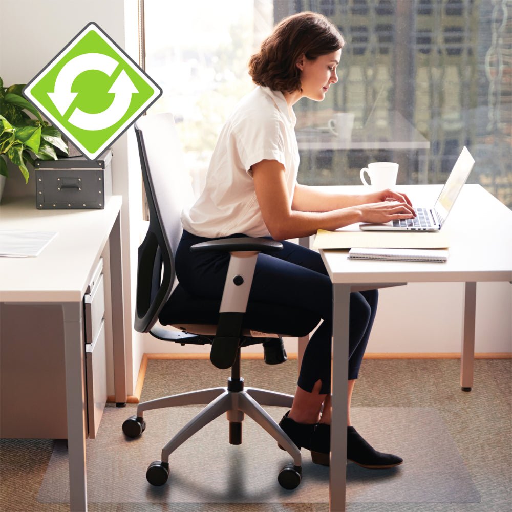 Enviro PET Chair Mat Clear Smooth For Hard Floors (116 x 152cm) | Office Furniture Designs
