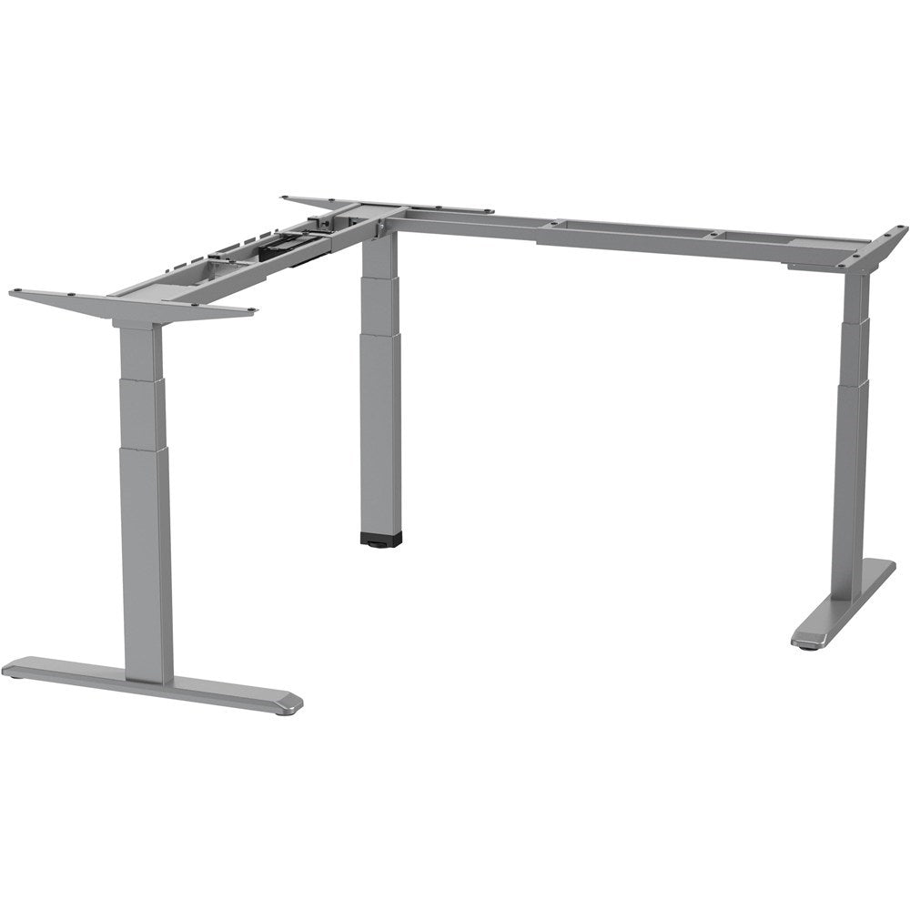 Ergovida Corner Electric SitStand Desk 1700W x 1800D x 700H Frame Only Grey | Office Furniture Designs