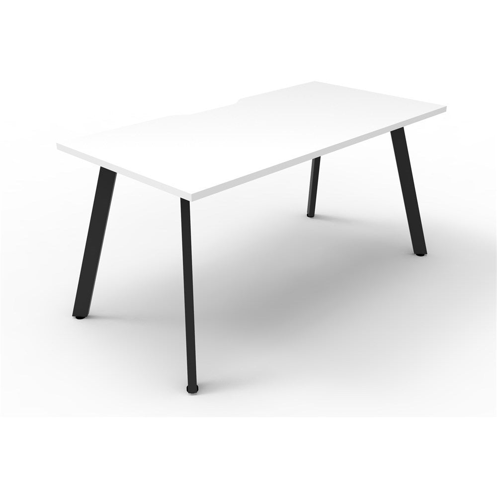 Eternity Workstation Single Sided 1800W x 750D x 730H Black & White | Office Furniture Designs