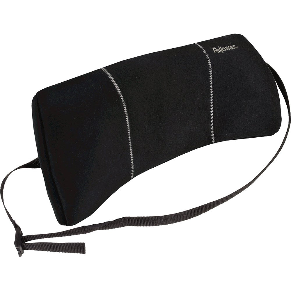 Fellowes Lumbar Back Support Low Profile Portable Black | Office Furniture Designs