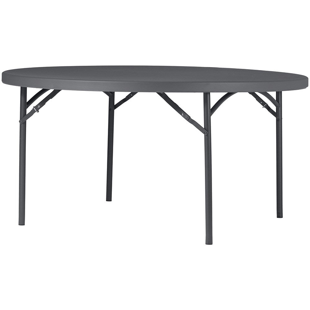 Fortress Plus Folding Table Dark Grey 1500 Diameter Planet Round Dark Grey | Office Furniture Designs