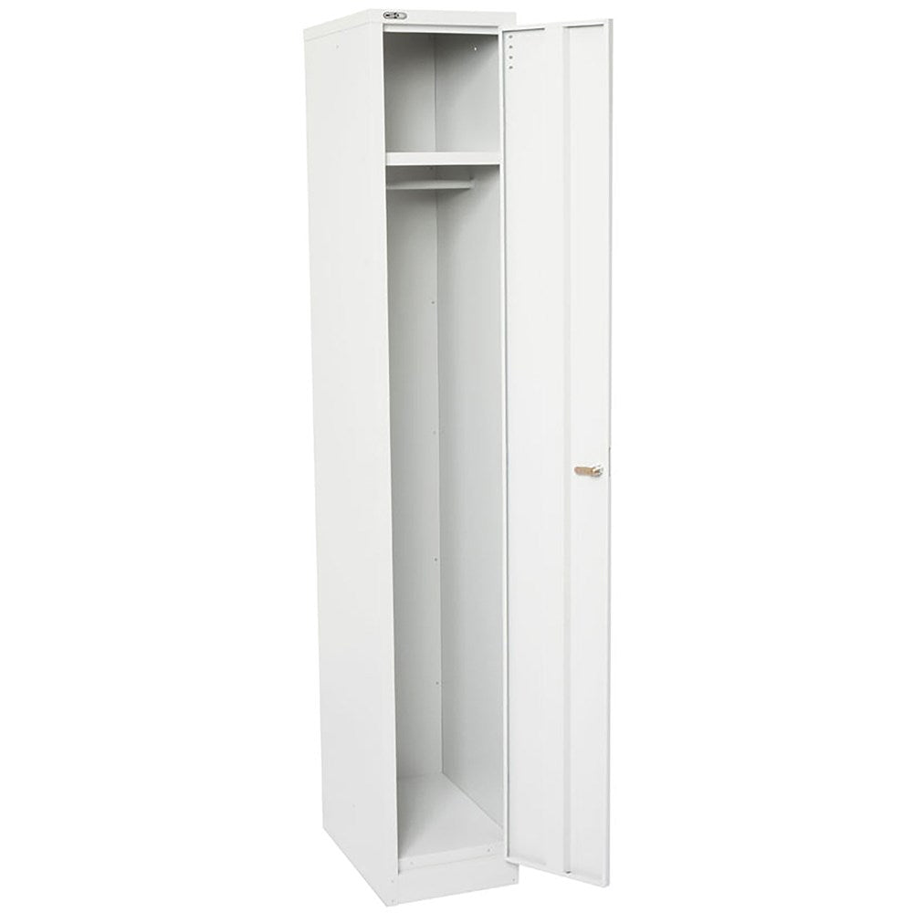 Go Locker 1 Door White 305W x 455D x 1830H | Office Furniture Designs