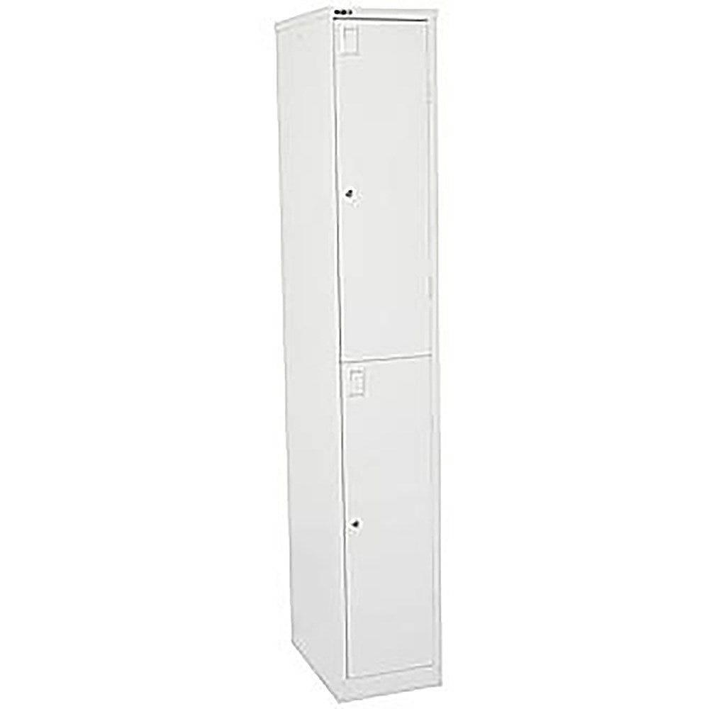 Go Locker 2 Door White 305W x 455D x 1830H | Office Furniture Designs