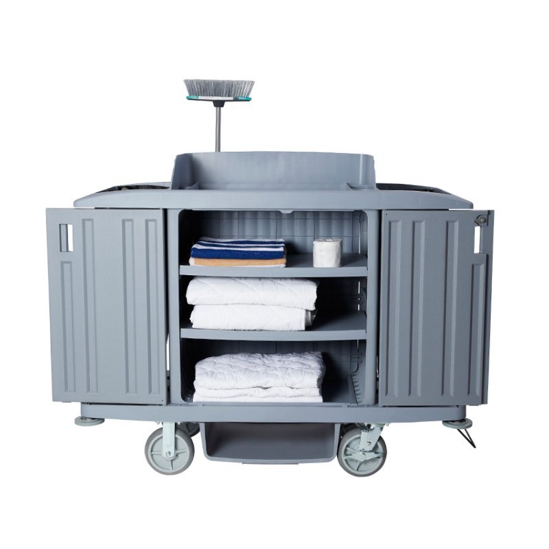 Hard Front Housekeeping Trolley - Office Furniture Designs