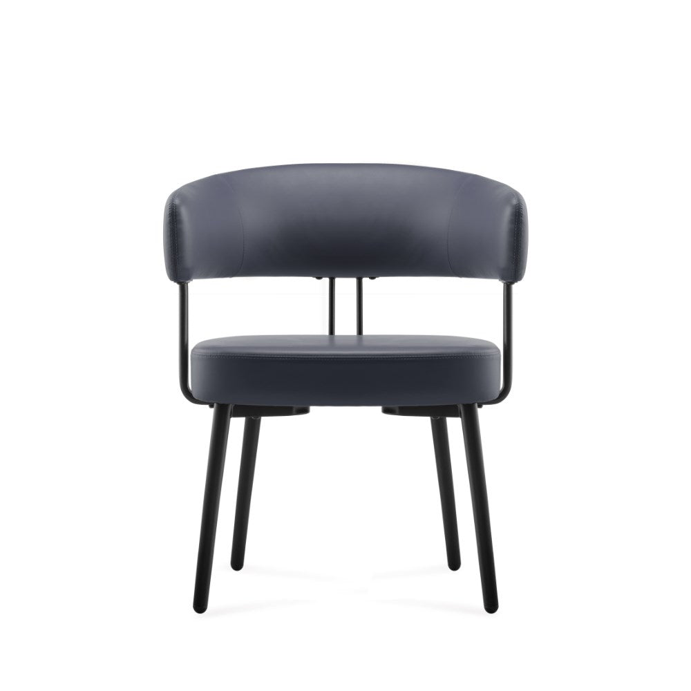 Hera Breakout Room Chair Black & French Navy | Office Furniture Designs