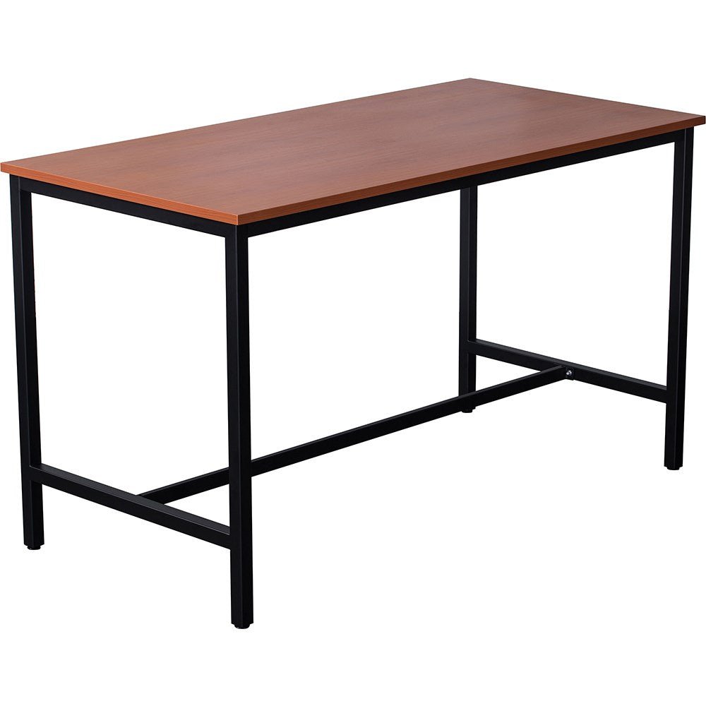 High Bar Table 1800W x 900D x 1050mmH 1800W x 900D x 1050H Cherry & Black | Office Furniture Designs