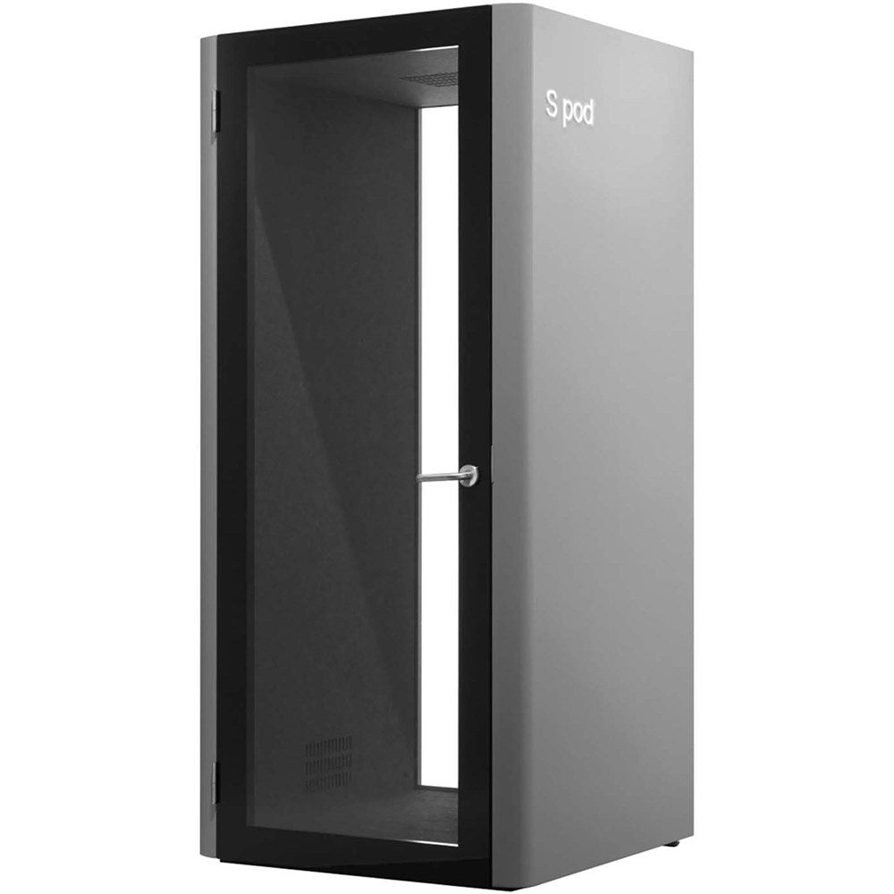 Inapod Acoustic Office Pod Series 1 Single Pod 1000W x 1000D x 2170mmH 1000W x 1000D x 2170H Silver | Office Furniture Designs