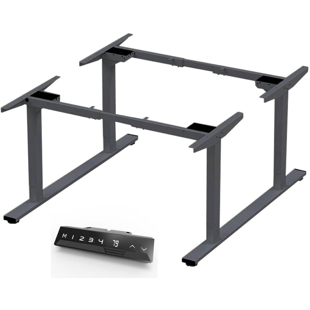 Infinity Electric Height Adjustable Back To Back Desk 2 Stage Leg Frame Only Black | Office Furniture Designs