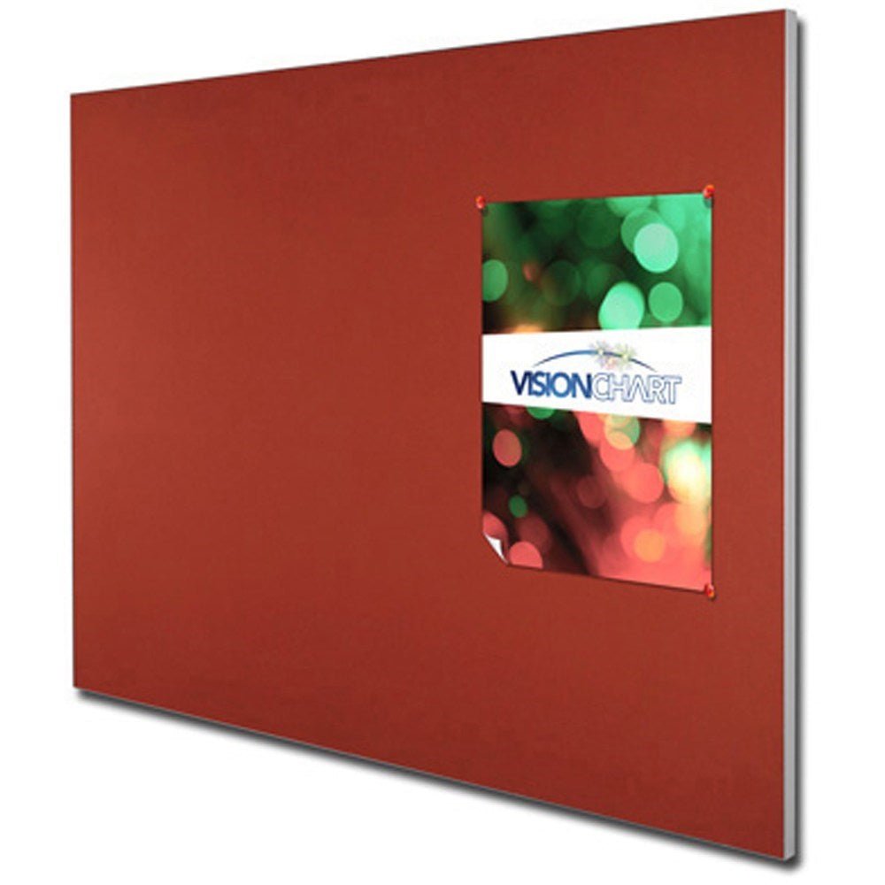 LX7000 Pinboard Slim Edge Frame Smooth Velour 2100W x 1200H Custom Assorted | Office Furniture Designs