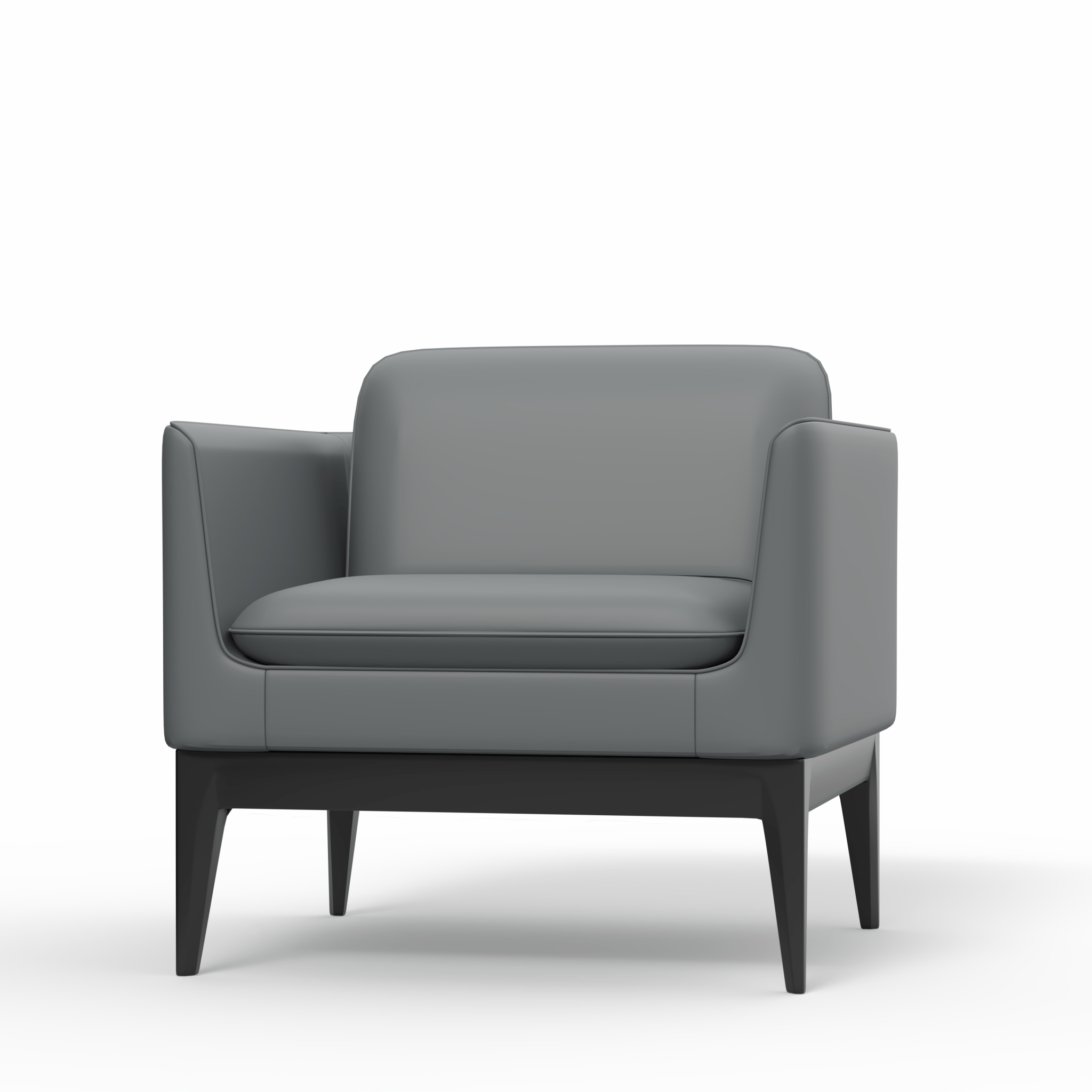 Madison Sofa PU Upholstery 2 Seater Charcoal | Office Furniture Designs