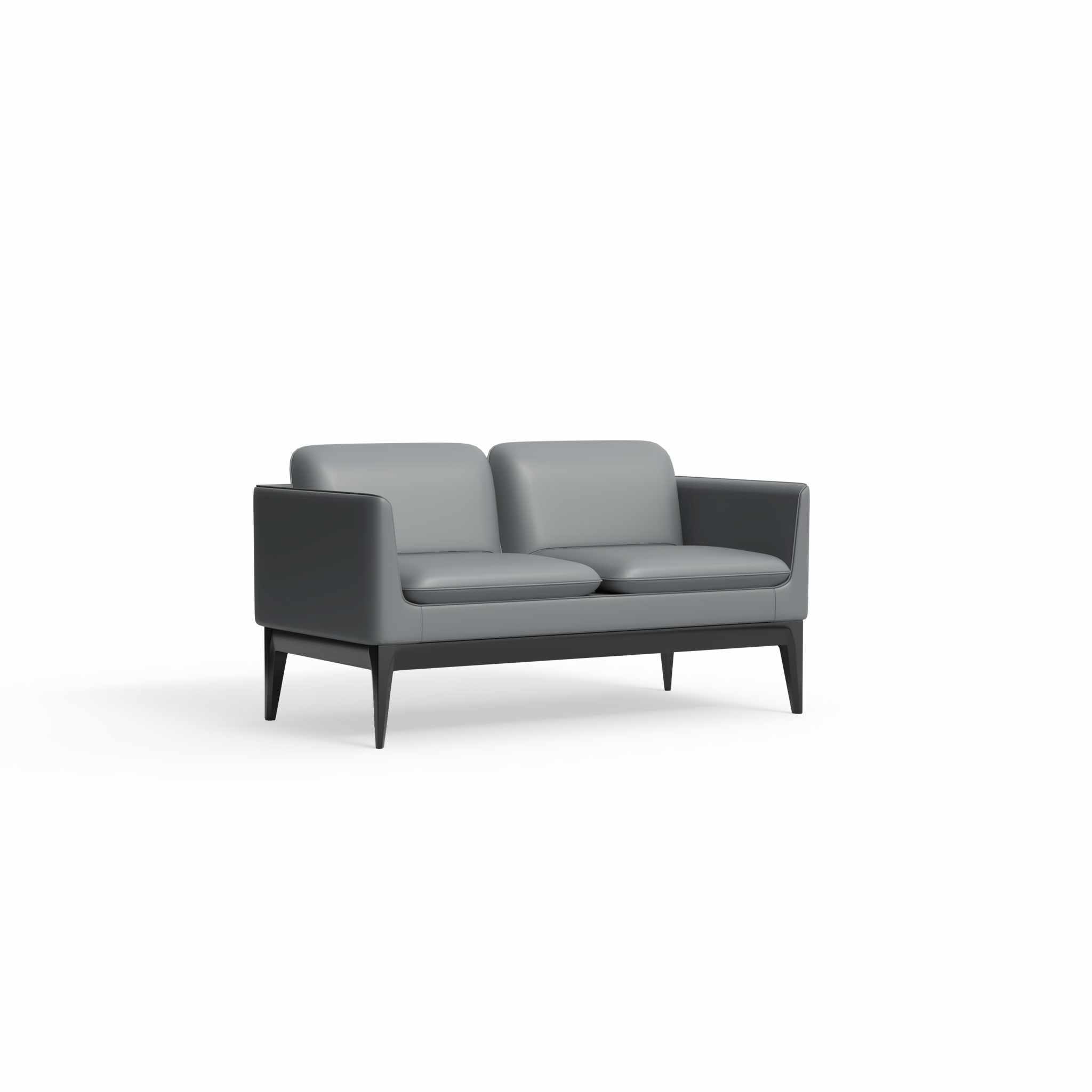 Madison Sofa PU Upholstery 2 Seater Charcoal | Office Furniture Designs