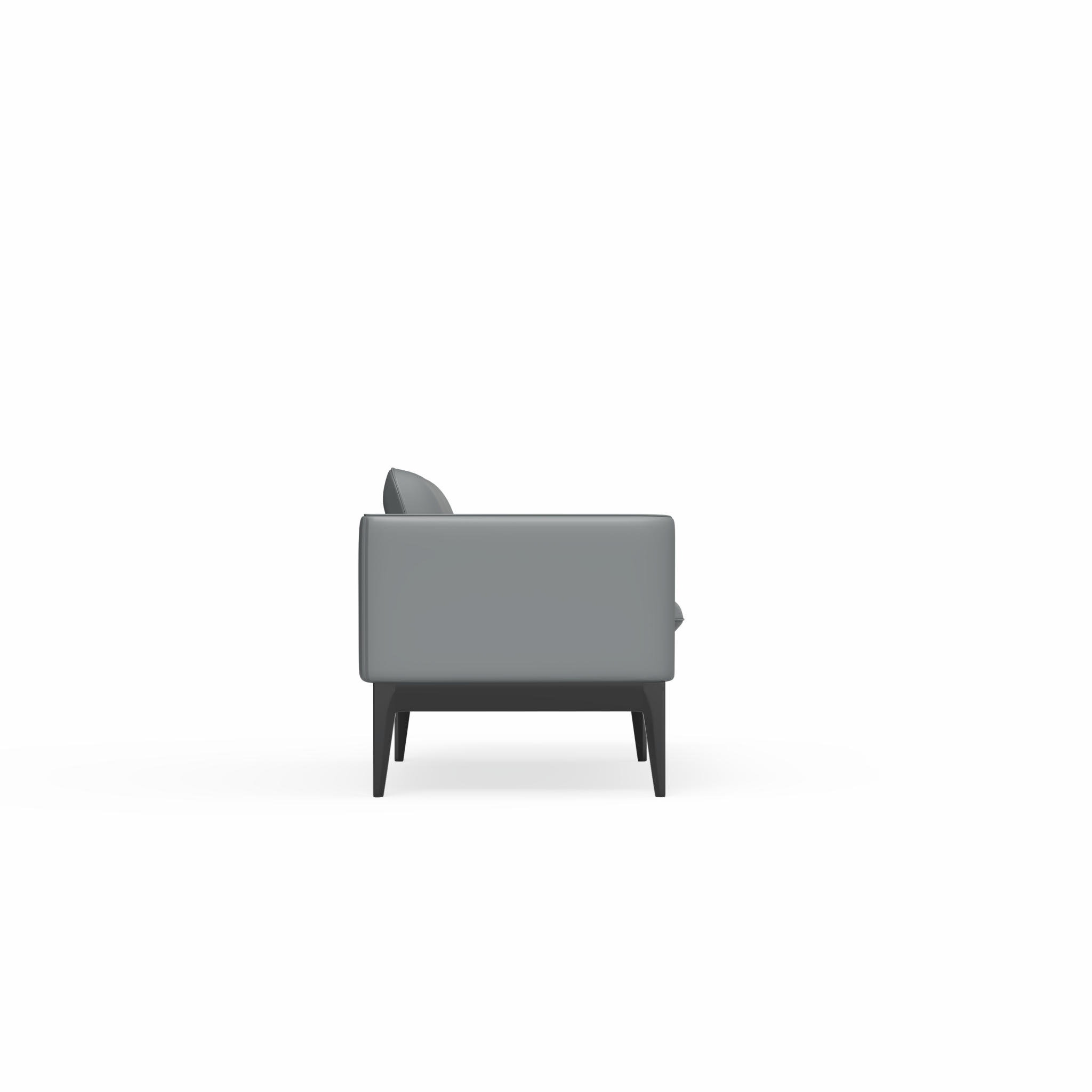 Madison Sofa PU Upholstery 2 Seater Charcoal | Office Furniture Designs