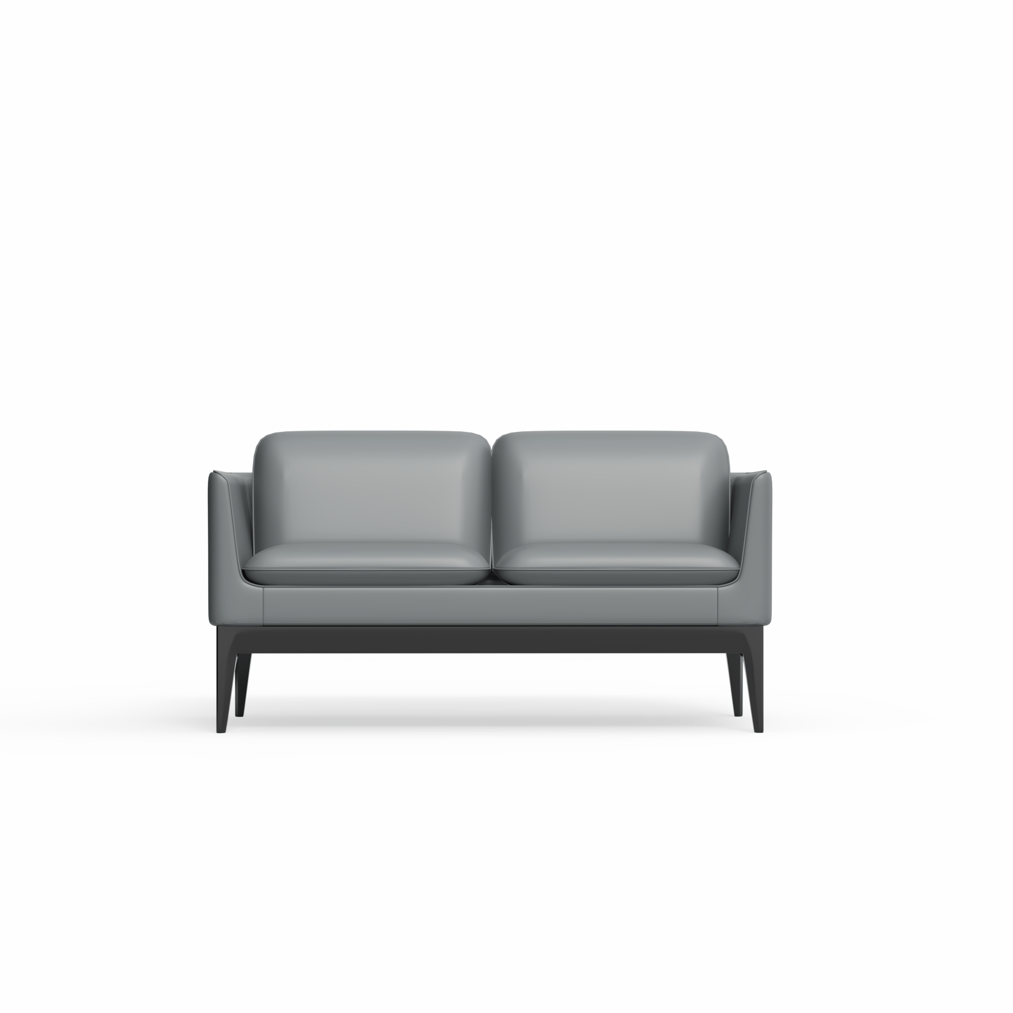 Madison Sofa PU Upholstery 2 Seater Charcoal | Office Furniture Designs