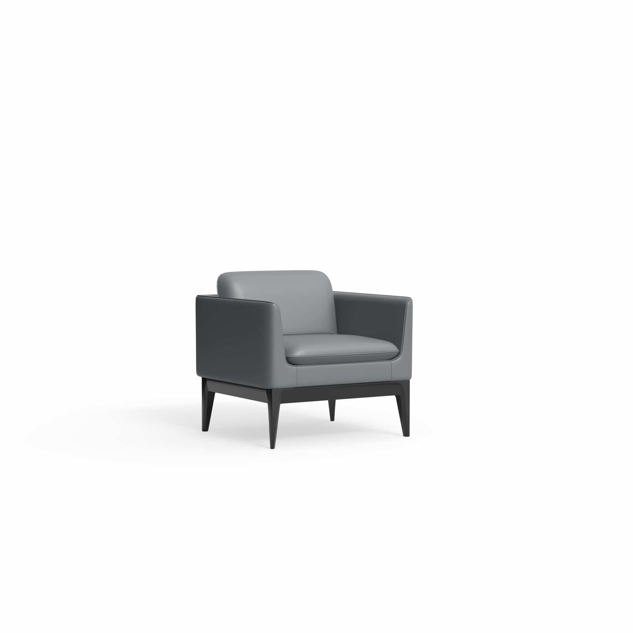 Madison Sofa PU Upholstery 2 Seater Charcoal | Office Furniture Designs