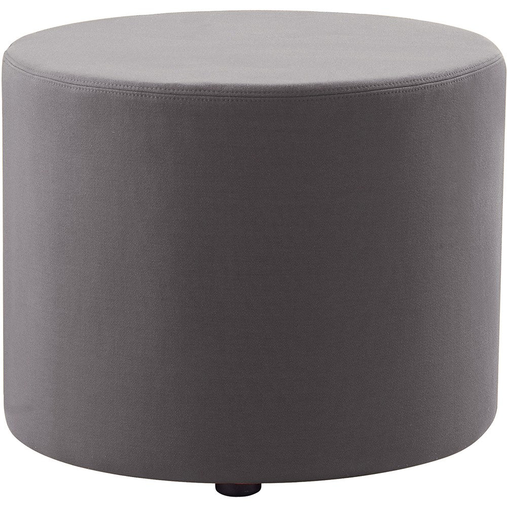 Mars Upholstered Ottoman Charcoal Round Charcoal | Office Furniture Designs