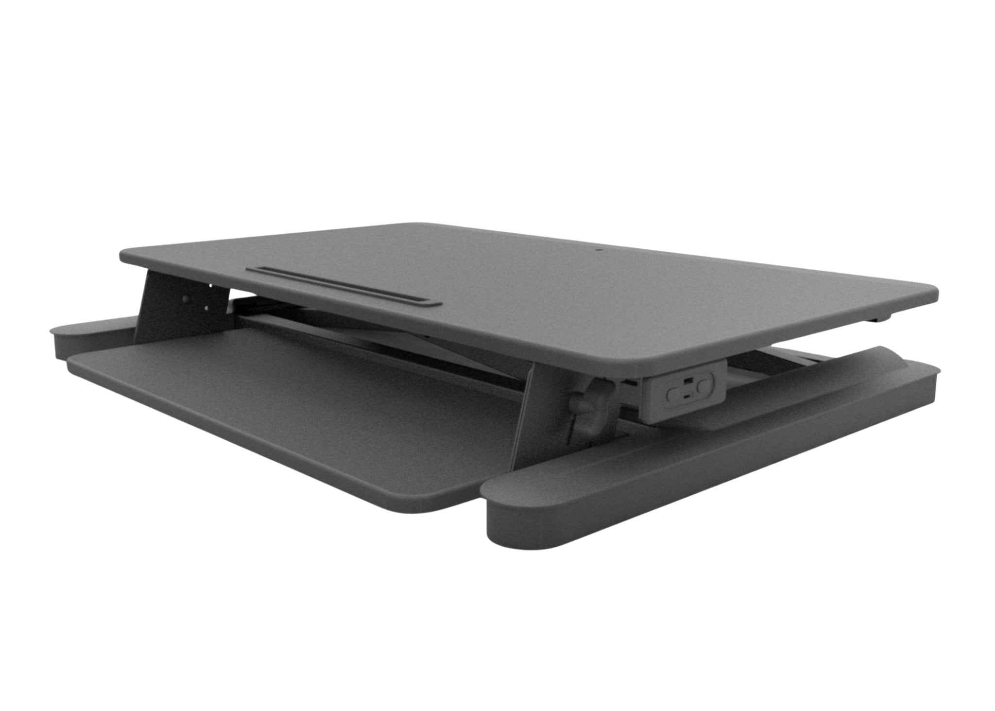 MaxiShiftE Electric SitStand Desk Riser 900W x 530D x 160 - 595mmH Black 900W x 530D x 160 - 595H Black | Office Furniture Designs
