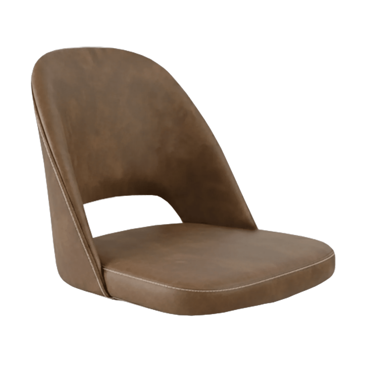 New Orleans Crescent Chair Shell Mocha Fabric | Office Furniture Designs