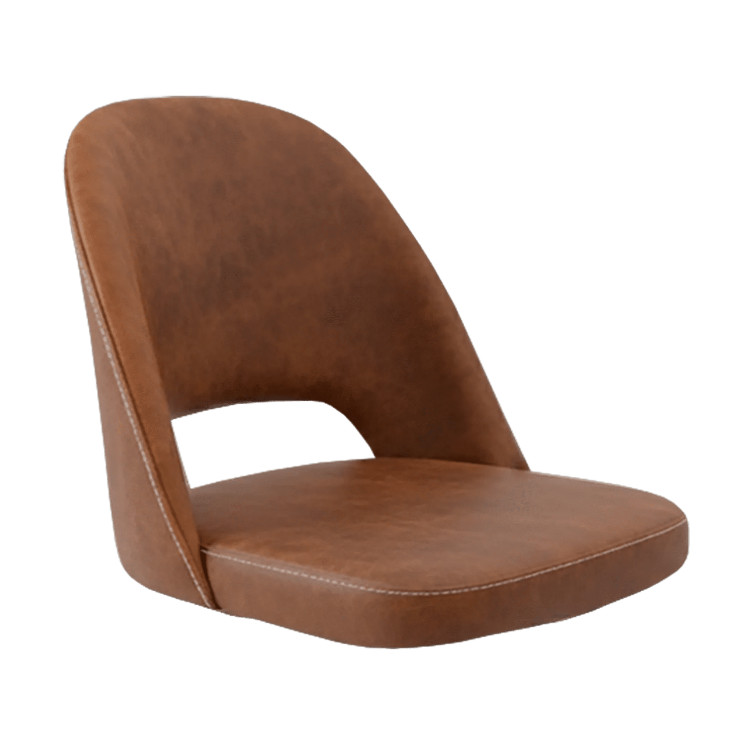 New Orleans Crescent Chair Shell Tan Fabric | Office Furniture Designs
