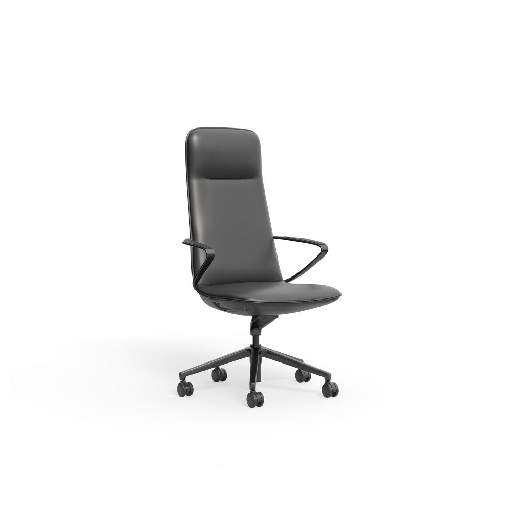 Nico Executive Chair Highback Charcoal | Office Furniture Designs