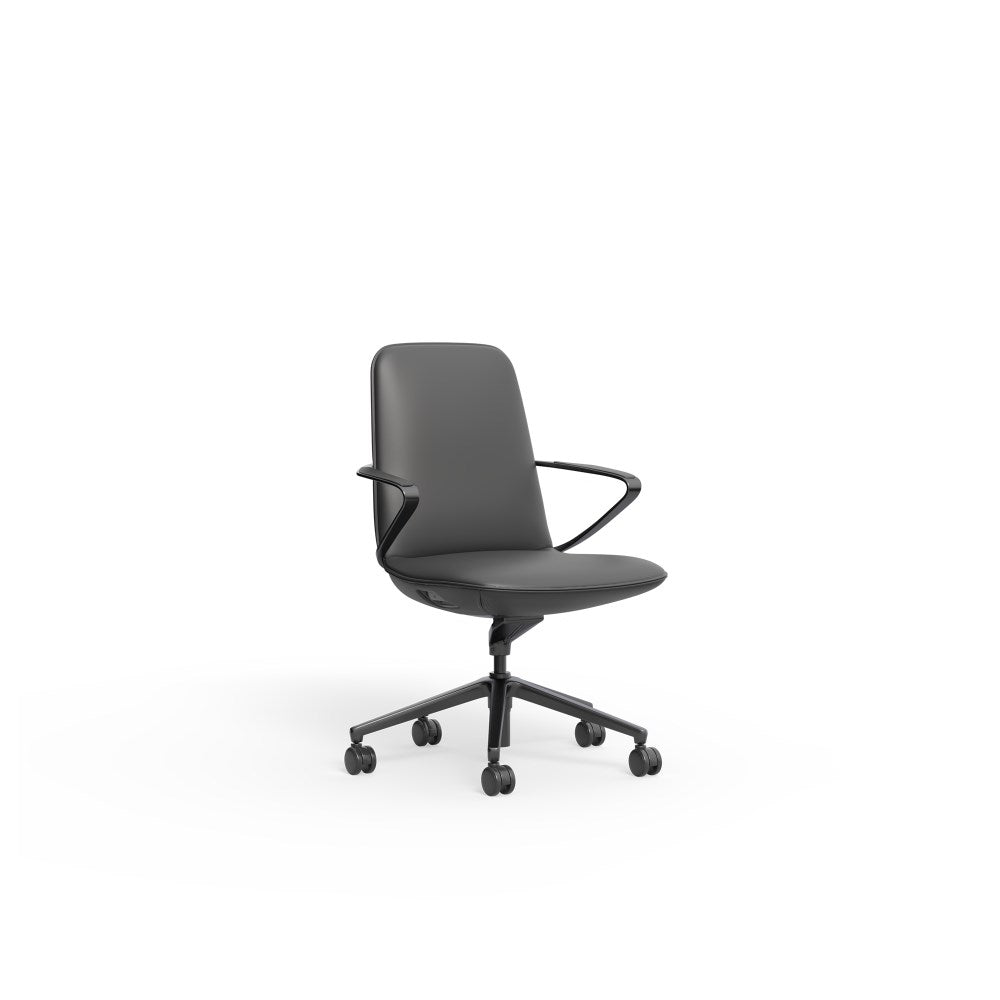 Nico Executive Chair Midback Charcoal | Office Furniture Designs