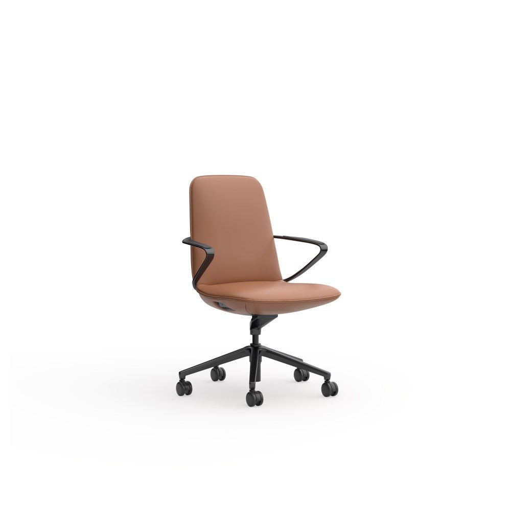 Nico Executive Chair Midback Tan | Office Furniture Designs