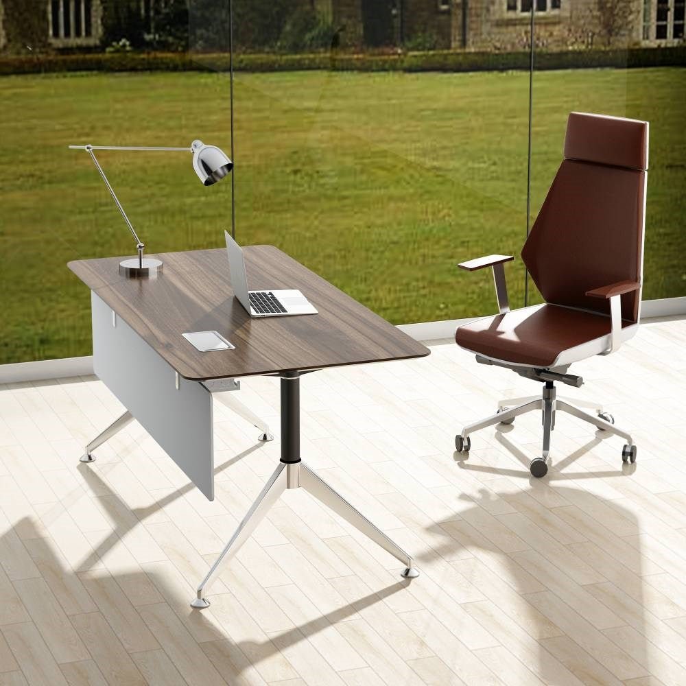Potenza Straight Desk 1800W x 800D x 750H Casnan & White | Office Furniture Designs