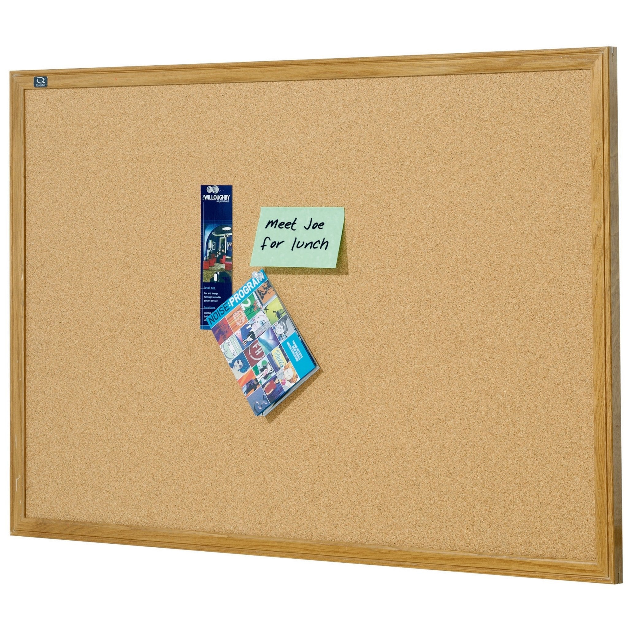 Quartet Corkboard Oak Frame 600x900mm | Office Furniture Designs
