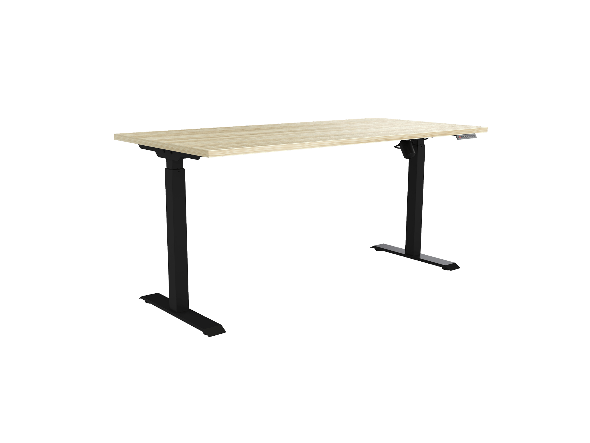 Quick Stand Height Adjustable Workstation Frame Only 1500W x 750D x 720 - 1200mmH Black - Office Furniture Designs