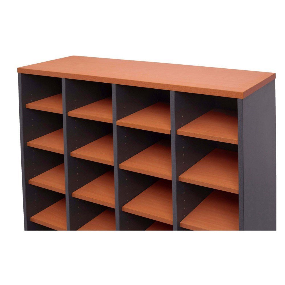 Rapid Worker Pigeon Hole Unit Additional Shelf 236W x 356D x 18mmH 236W x 356D x 18H Cherry | Office Furniture Designs