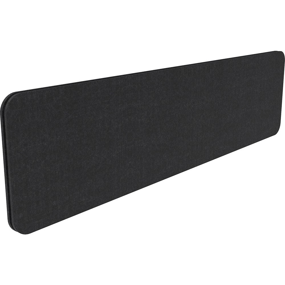 Rapidline Desk Mounted Eco Panel Screen 1490W x 27D x 400H Black | Office Furniture Designs