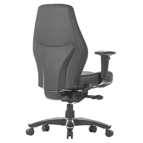 Raptor Heavy Duty Leather Executive Chair Low Back With Arms | Office Furniture Designs