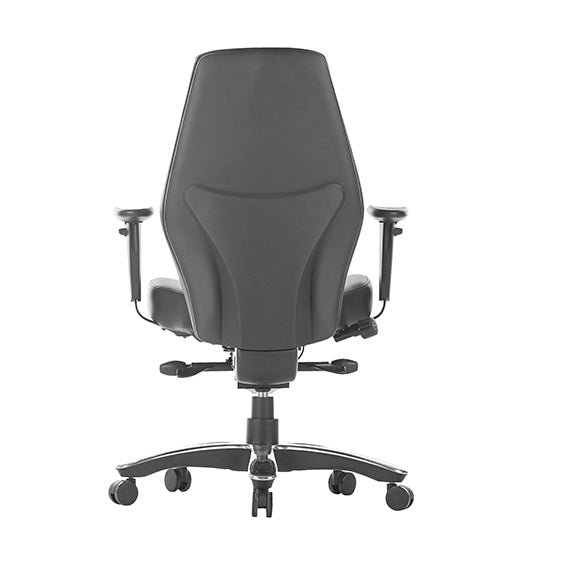 Raptor Heavy Duty Leather Executive Chair Low Back With Arms | Office Furniture Designs