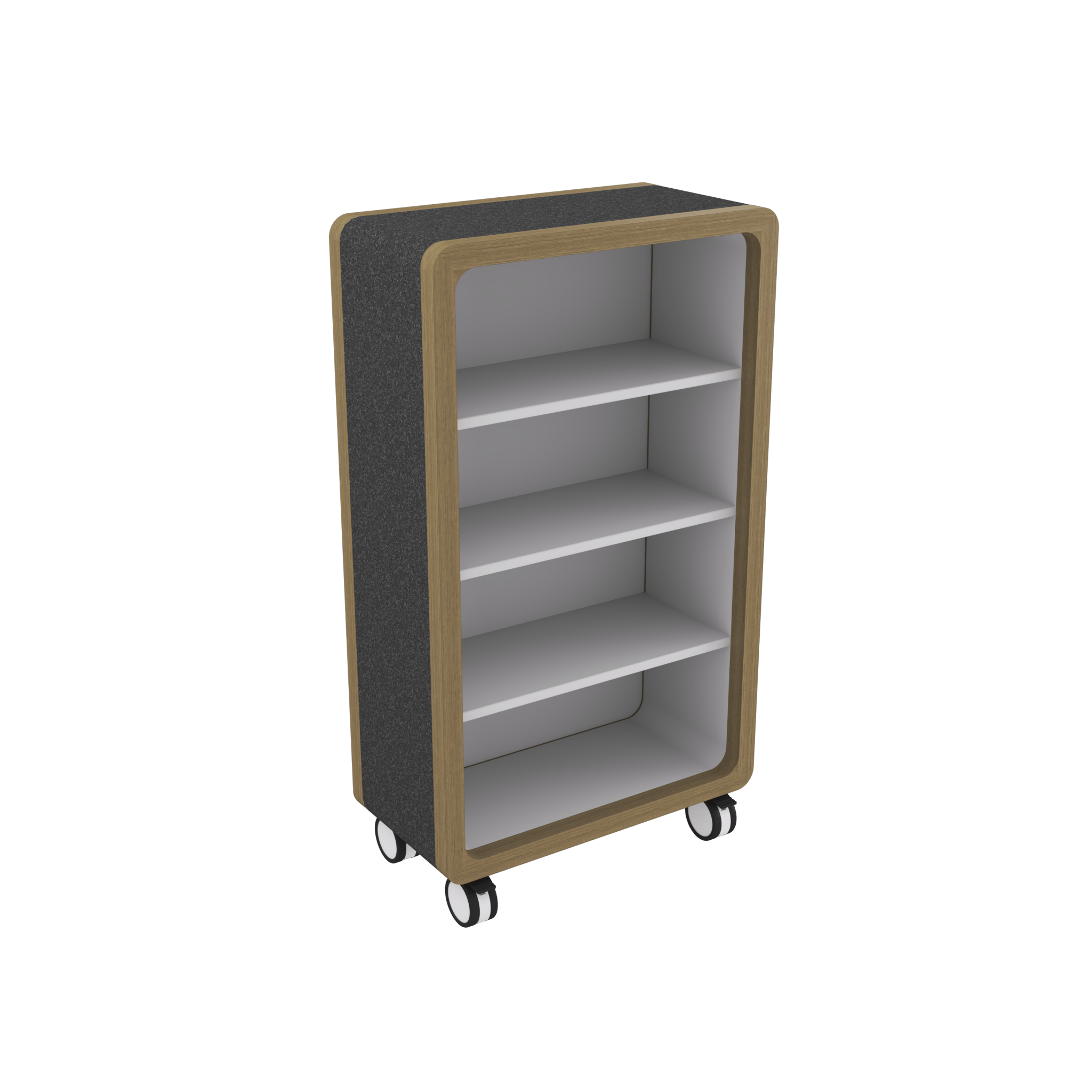 Rover Mobile Bookcase 3 Shelves | Office Furniture Designs