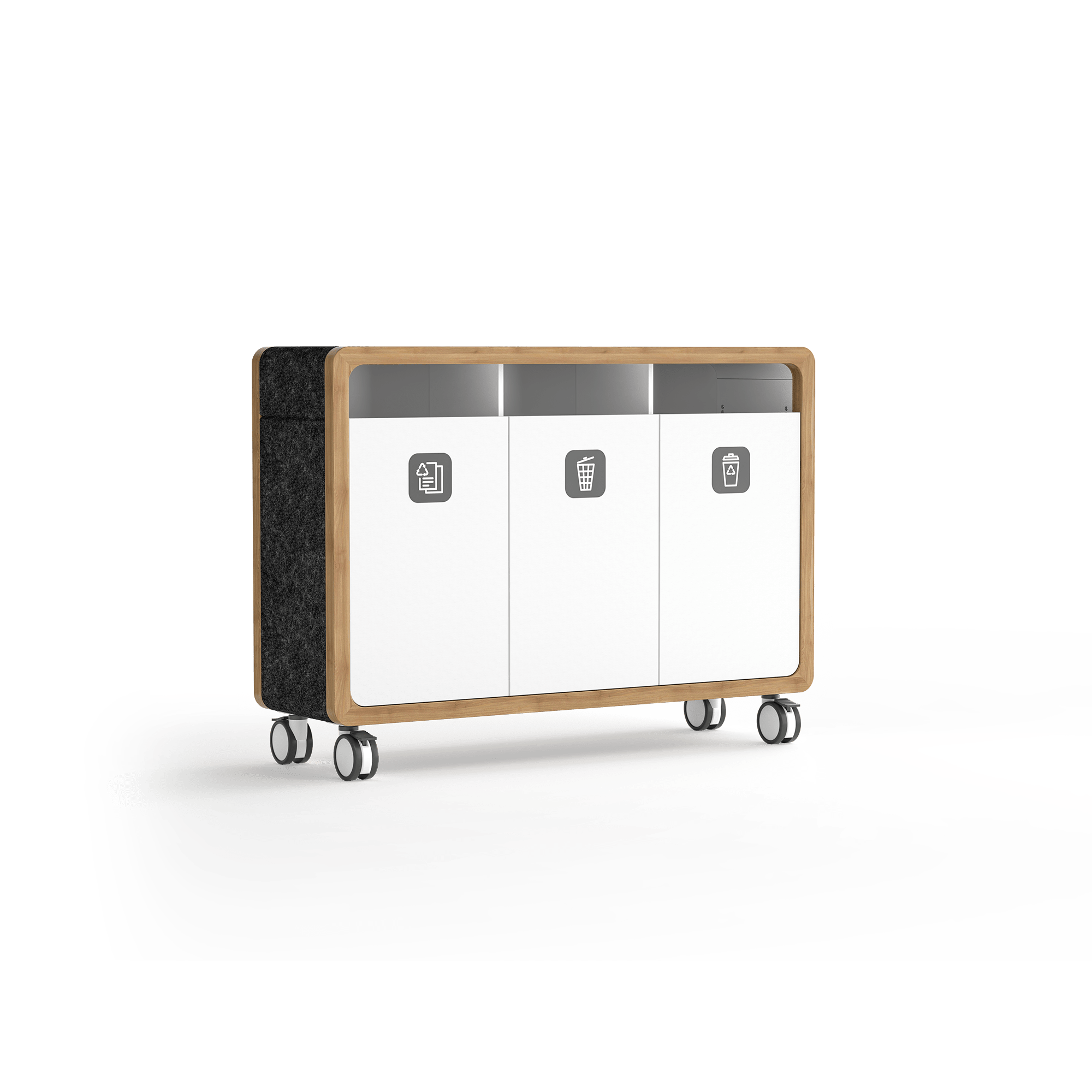 Rover Mobile Rubbish Bin | Office Furniture Designs