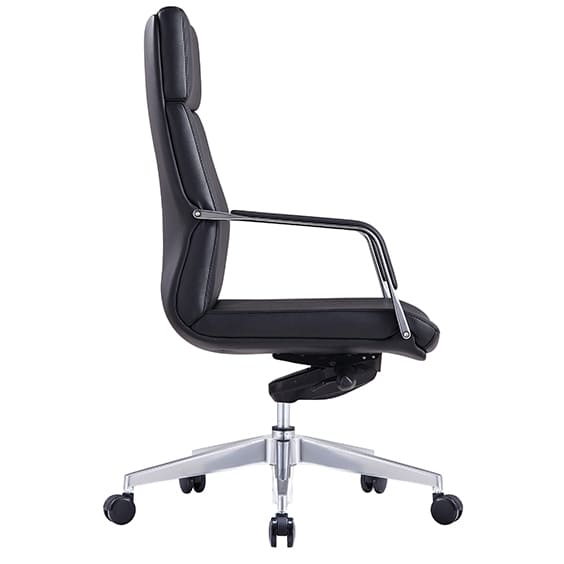 Select Executive Leather Office Chair with Arms Low Back Black | Office Furniture Designs