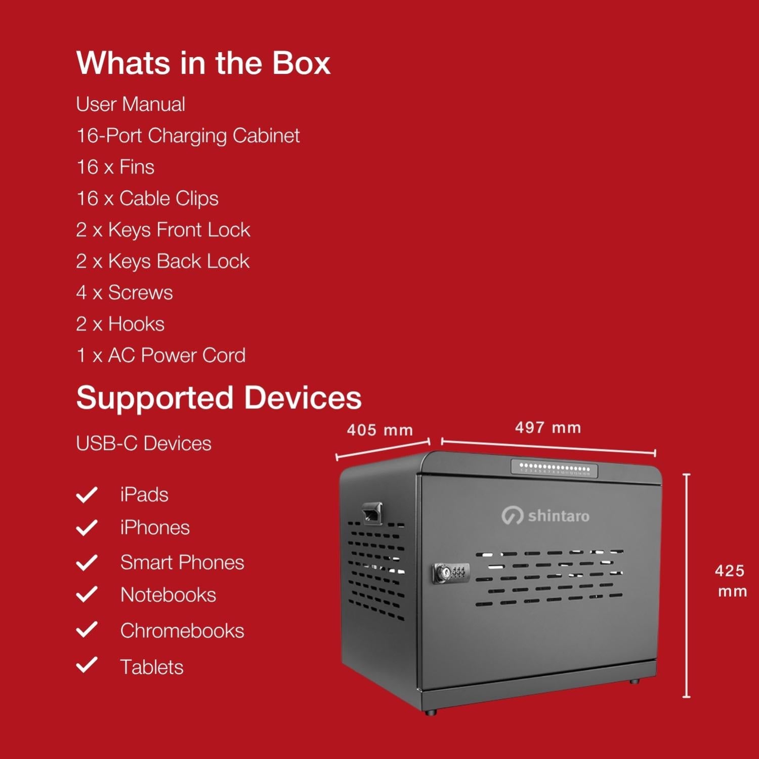 Shintaro USB - C Charging Cabinet | Office Furniture Designs